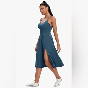 Teal Dress with Built in Shorts